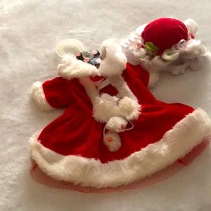 Mrs. Claus dog dress